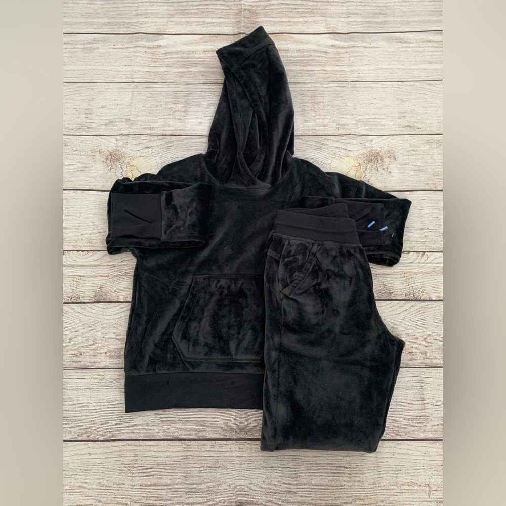 Art Class Black Velour Kids Set